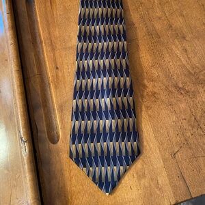 Cocktail Colors Mens Geometric 100% Silk Tie Black Gray Brown